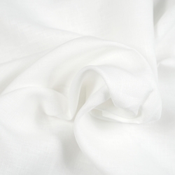 Leinen 100% Tischdecken - 245g - weiß  