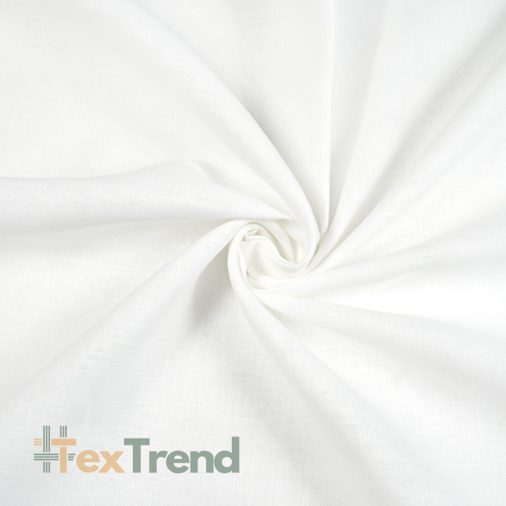 Leinen 100% Tischdecken - 245g - weiß  