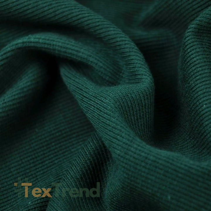 Rippstrick (Bündchen) - flaschengrün  