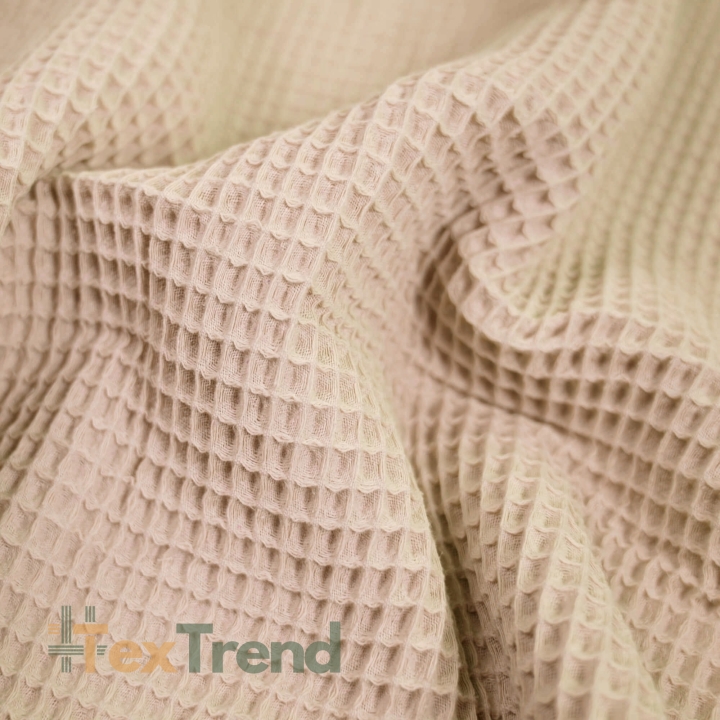 Baumwolle Waffel - retro rosa (Retro pink)  