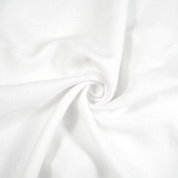 Leinen 100% Bekleidungsstoff weiß - 185g  