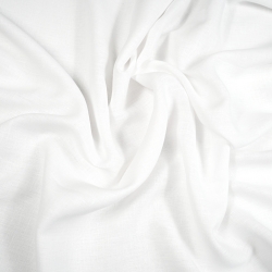 Leinen 100% Bekleidungsstoff weiß - 185g  