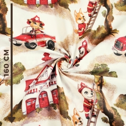 Baumwolle 100% Feuerwehr Rettungsaktion  