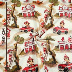 Baumwolle 100% Feuerwehr Rettungsaktion  