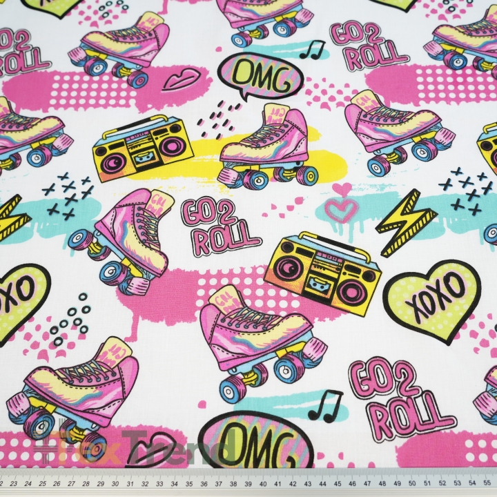 Baumwolle 100% Jugendmuster rosa xoxo  