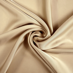 Armani Satin Stoff / Kunstseide - Kaffee mit Milch 24