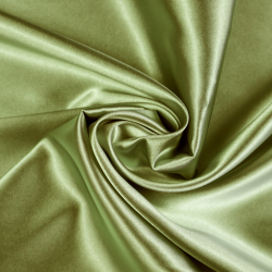 Zweifarbiger Bekleidungsstoff Satin / Taft - Oliv 35