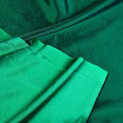 Zweifarbiger Bekleidungsstoff Satin / Taft - Grün 50