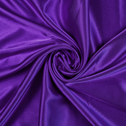 Kleidungsstoff Satin mit Lycra - dunkles Violett 77