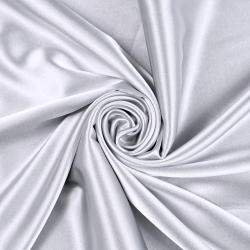 Zweifarbige Bekleidungsstoff Satin / Taft - Silber mit lila Reflexen 56