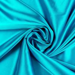Kleidungsstoff Satin mit Lycra - dunkles Türkis 32