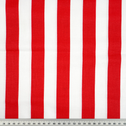 100% Baumwolle rot-weiße Streifen