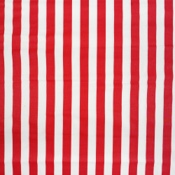 100% Baumwolle rot-weiße Streifen