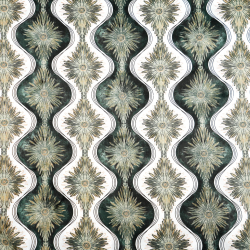 100% Baumwolle grünes Kaleidoskop-Muster  