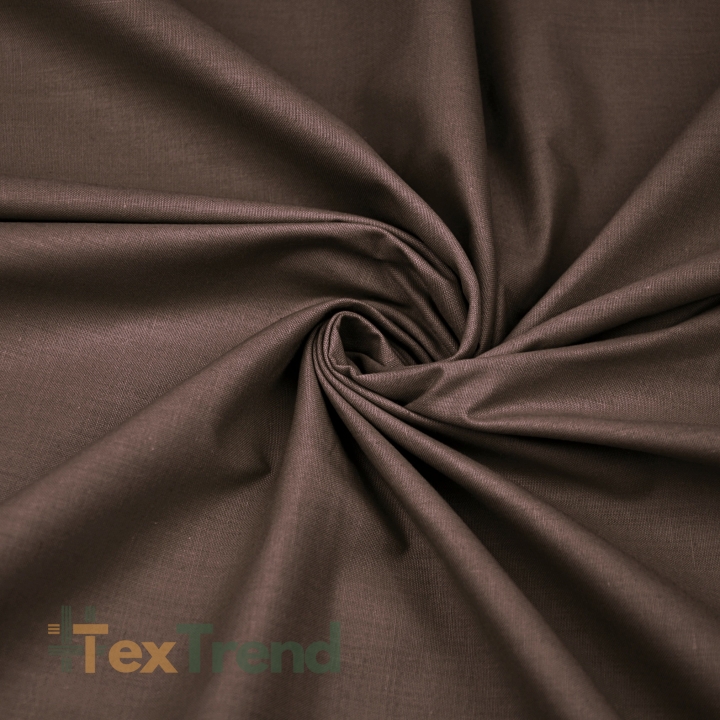 Baumwolle 100% einfarbig Schokolade 86 - 220cm  