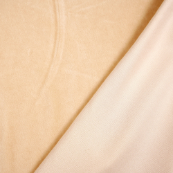 Baumwollvelours - beige-rosa  