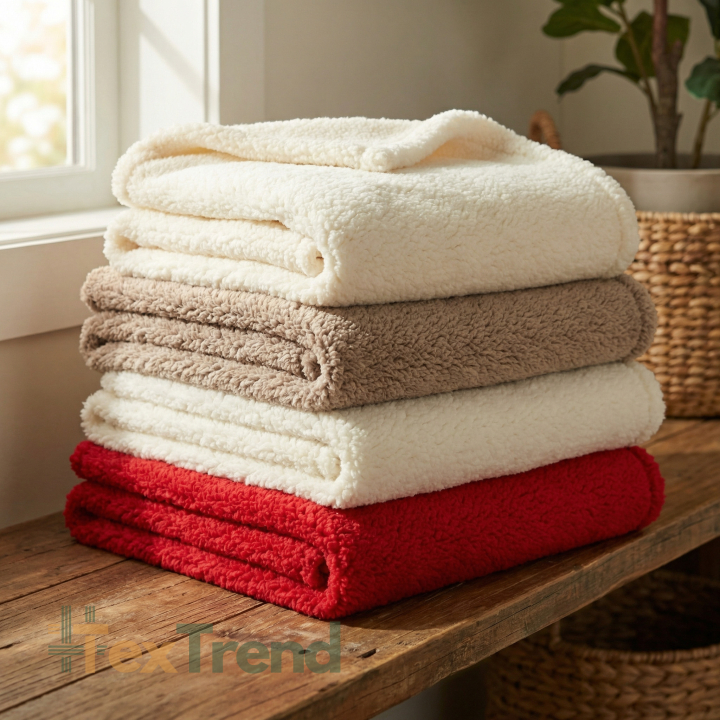 Polar Sherpa futerko baranek - czerwony (Red)