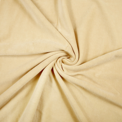 Baumwollvelours - hellbeige  