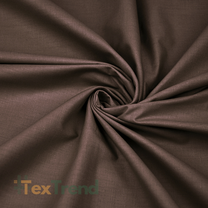 Baumwolle 100% einfarbig schokoladenbraun - 86  