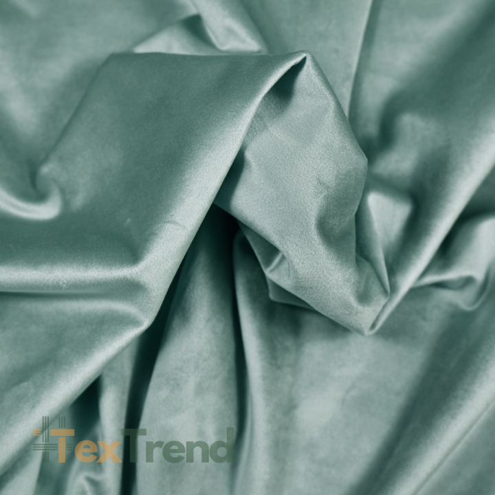 Samtvorhang 220g - graugrün  