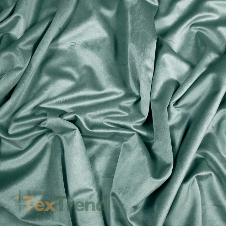 Samtvorhang 220g - graugrün  