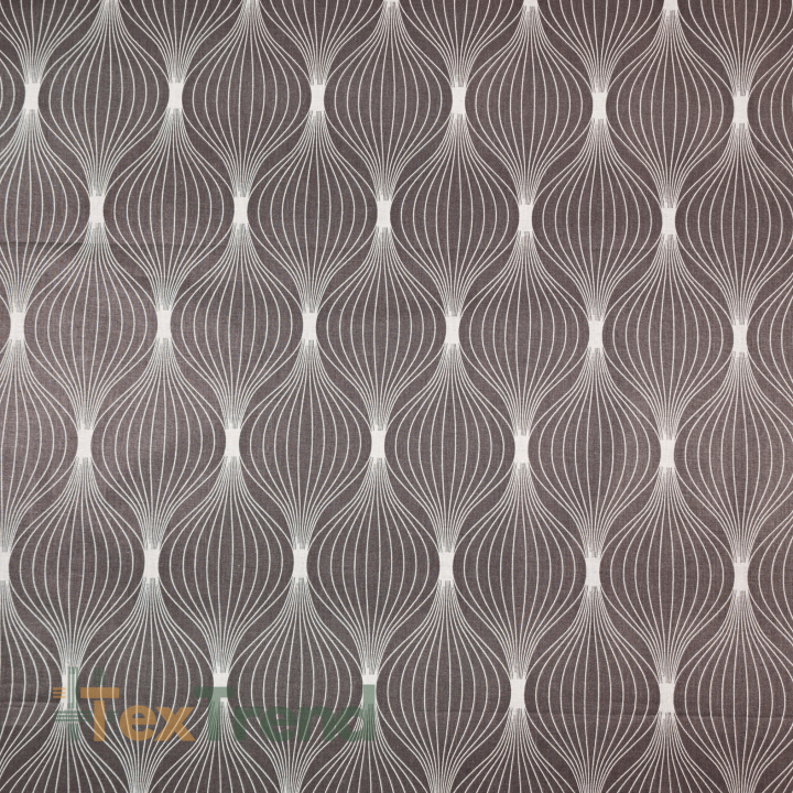 100% Baumwolle beige Punkte auf braunem Hintergrund