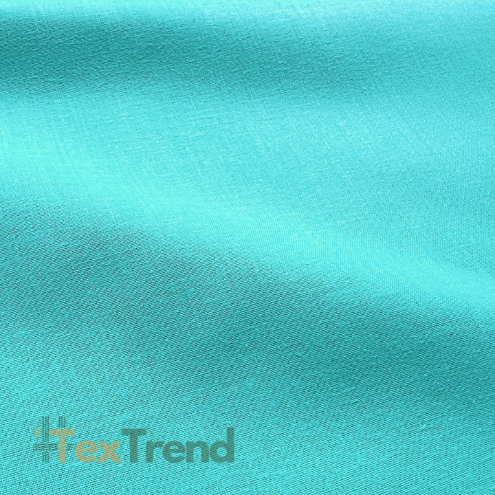 100% Baumwolle einfarbig türkis - 511/1