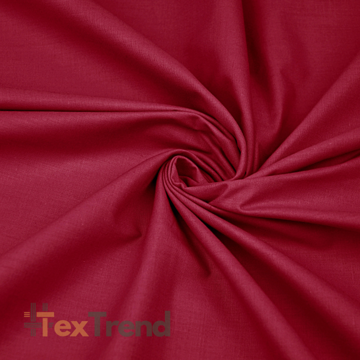 Baumwolle 100% einfarbig dunkelrot (KR)  