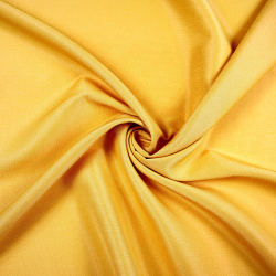 Tischdeckenstoff fleckenabweisend honigfarben - Leinenmuster  