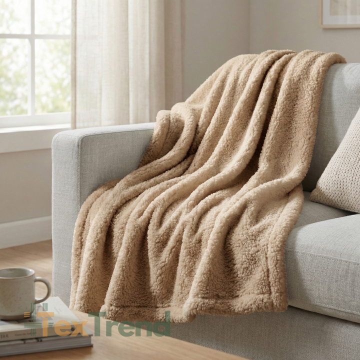 Polar Sherpa Fleece Lammfell - hellbraun (Brown)