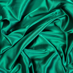 Kleidungsstoff Satin mit Lycra - Flaschengrün 110