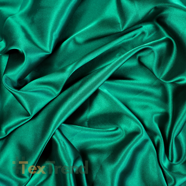 Kleidungsstoff Satin mit Lycra - Flaschengrün 110