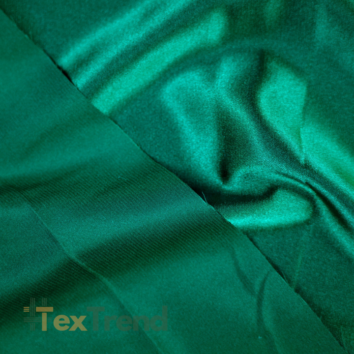 Kleidungsstoff Satin mit Lycra - Flaschengrün 110