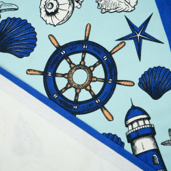 Liegegewebe maritimes Muster