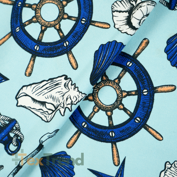 Liegegewebe maritimes Muster