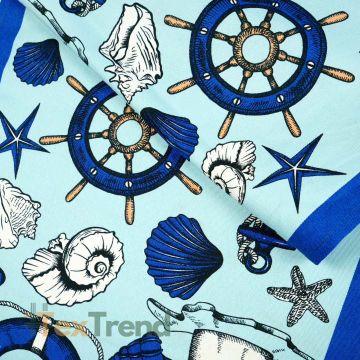 Liegegewebe maritimes Muster