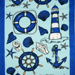 Liegegewebe maritimes Muster