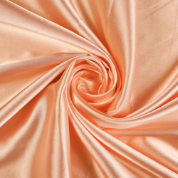 Kleidungsstoff Satin mit Lycra - orange 56