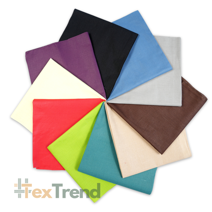 Patchwork-Stoffset 20 Stück 40 x 40 cm - Mix aus einfarbigen Farben