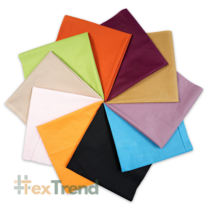 Patchwork-Stoffset 20 Stück 40 x 40 cm - Mix aus einfarbigen Farben