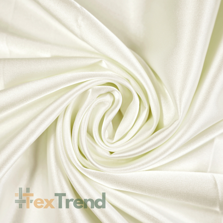Kleidungsstoff Satin mit Lycra - ecru 3