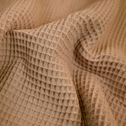 Baumwoll-Waffel - hellbraun (Brown)