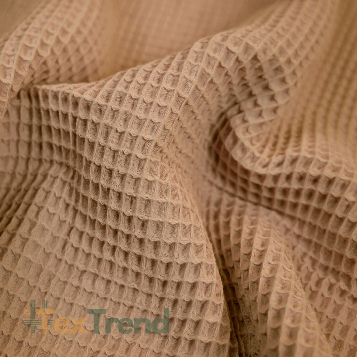 Baumwoll-Waffel - hellbraun (Brown)