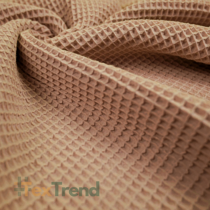 Baumwoll-Waffel - hellbraun (Brown)