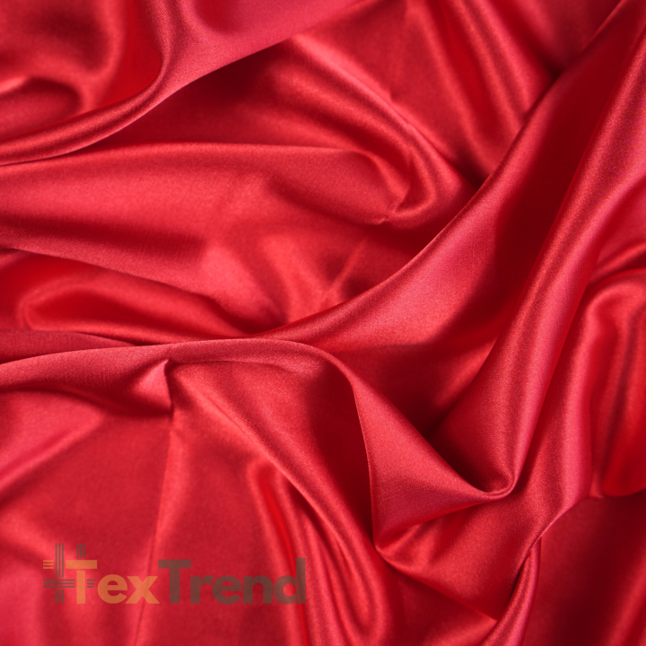 Kleidungsstoff Satin mit Lycra - rot 20