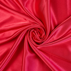 Kleidungsstoff Satin mit Lycra - rot 20