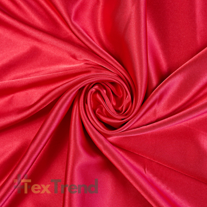 Kleidungsstoff Satin mit Lycra - rot 20