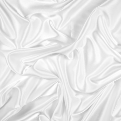 Kleidungsstoff Satin mit Lycra - weiß 1