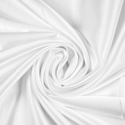 Kleidungsstoff Satin mit Lycra - weiß 1
