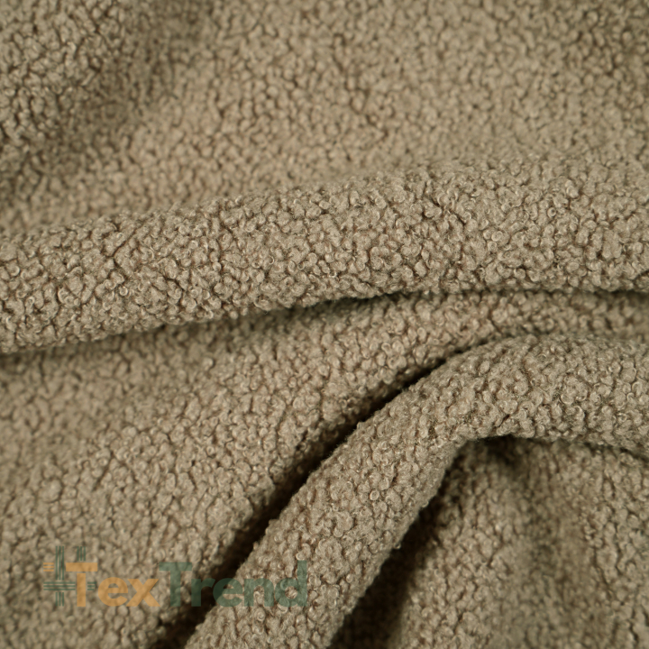 Bouclé-Stoff - hellbraun (Brown)